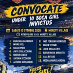 Le convocate Under 10